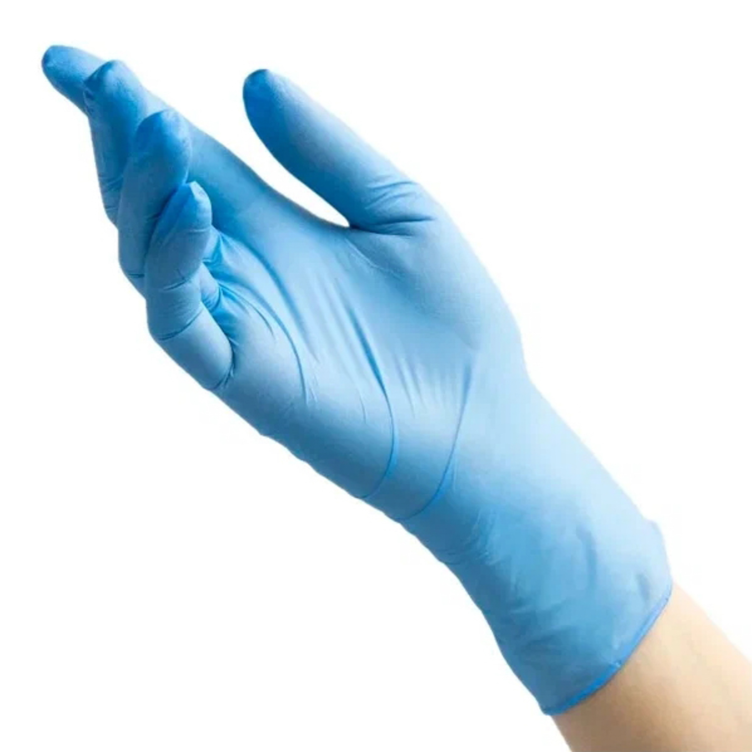 Перчатки виниловые прочные "Professional" ТР ТС Голубой L (большой) 1пара V7603LB "А.Д.М." *1/72