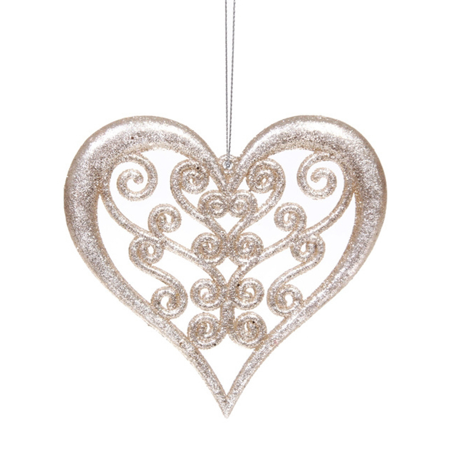 Подвеска "Блеск сердца" 12 см, Золото Подвеска "Блеск сердца" 12 см, Золото