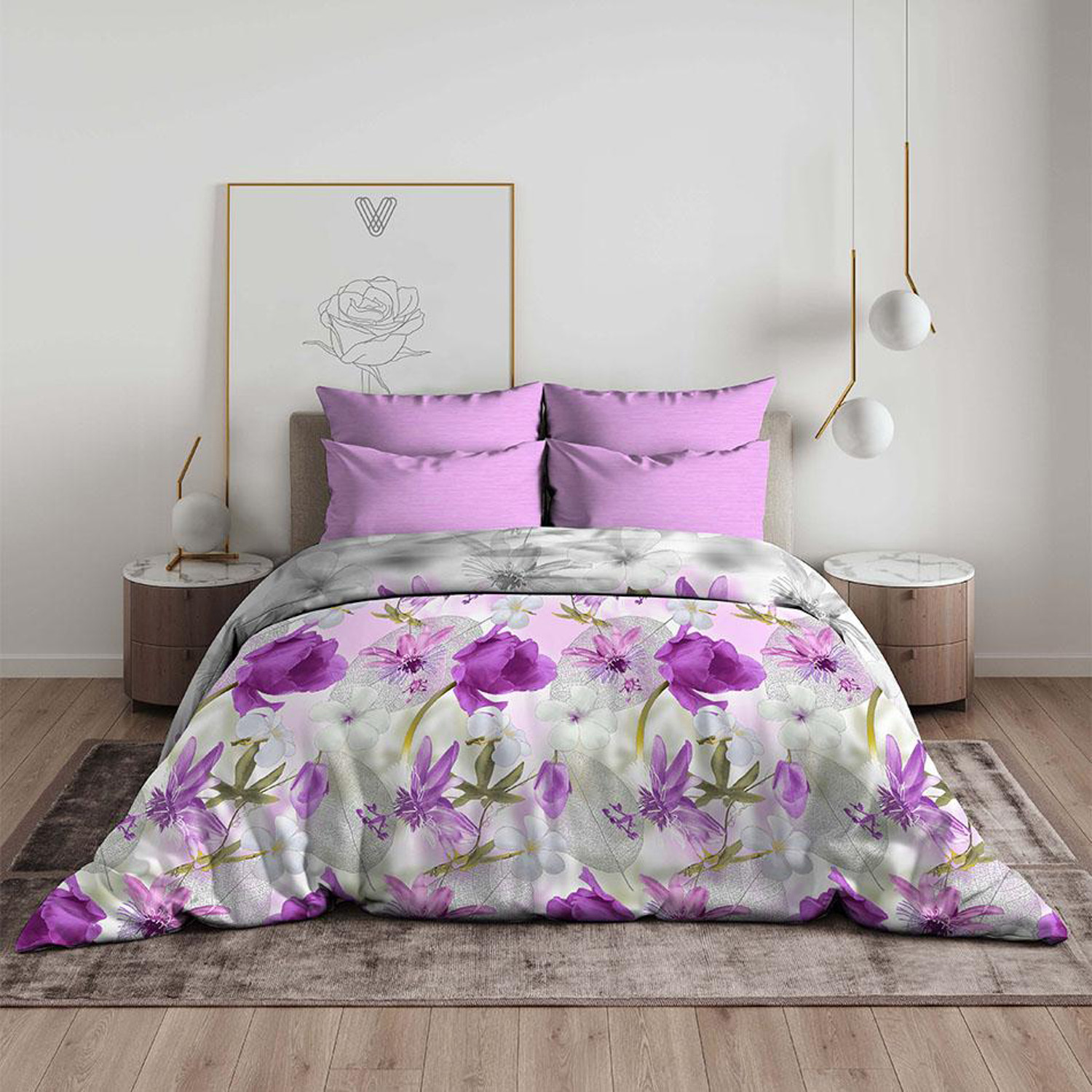 Постельное белье 1,5сп бязь Василиса 7445/1 Лиловая дымка нав70*70,пр150*214 *1/6 Постельное белье 1,5сп бязь Василиса 7445/1 Лиловая дымка нав70*70,пр150*214 *1/6