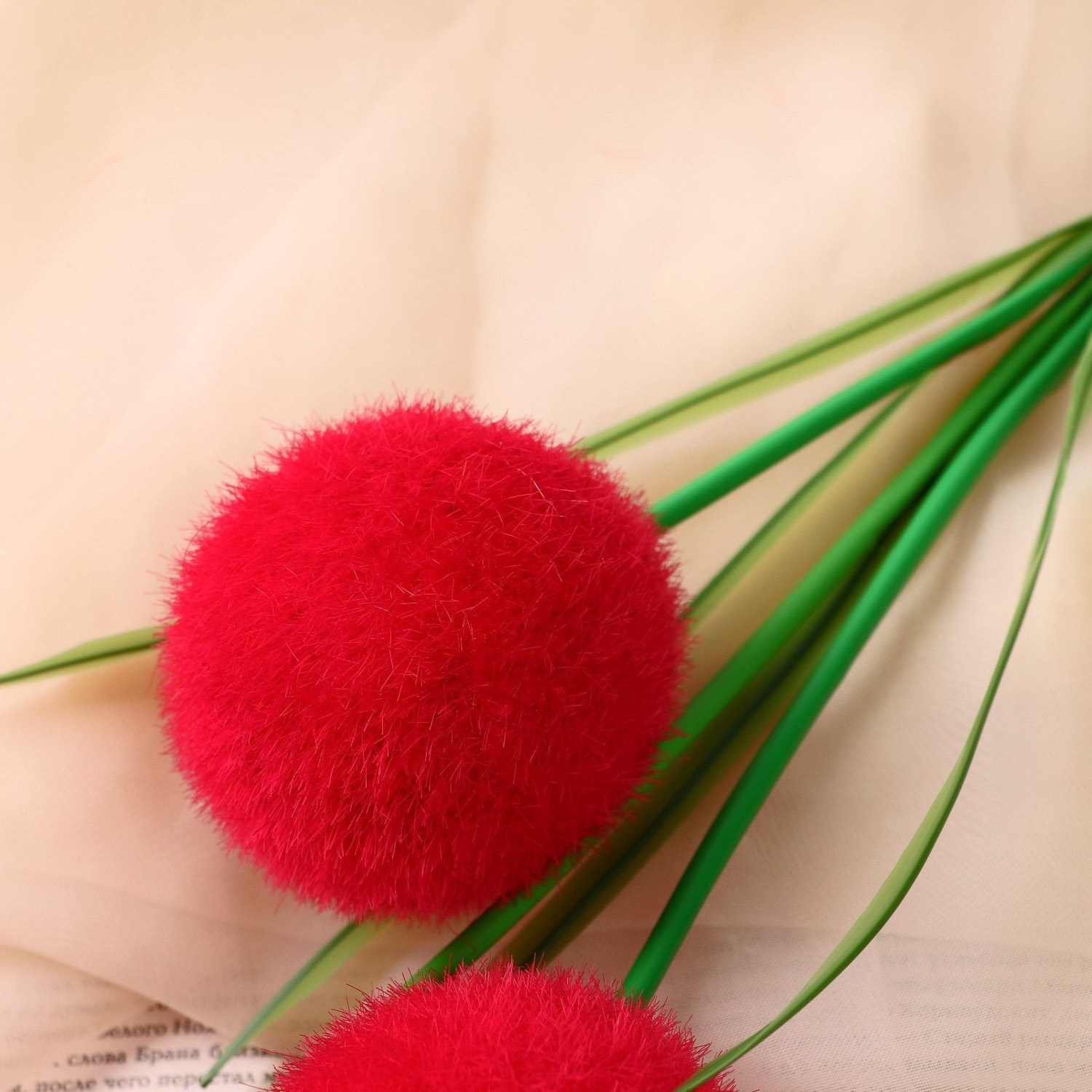 Цветок искусственный "Шар" d-6 см, микс 202816