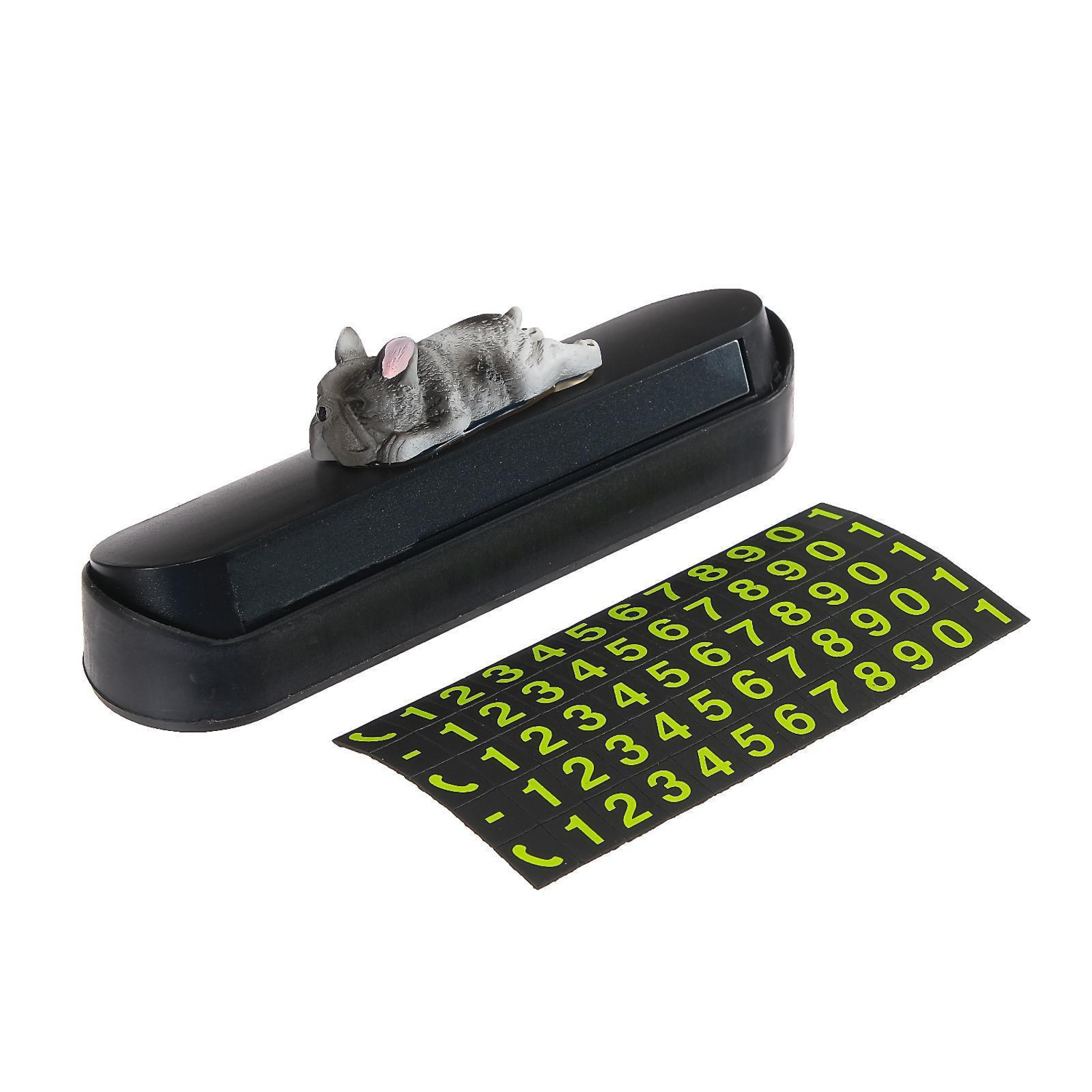 яяяТабличка для номера телефона Cartage с собачкой, черный   5265010