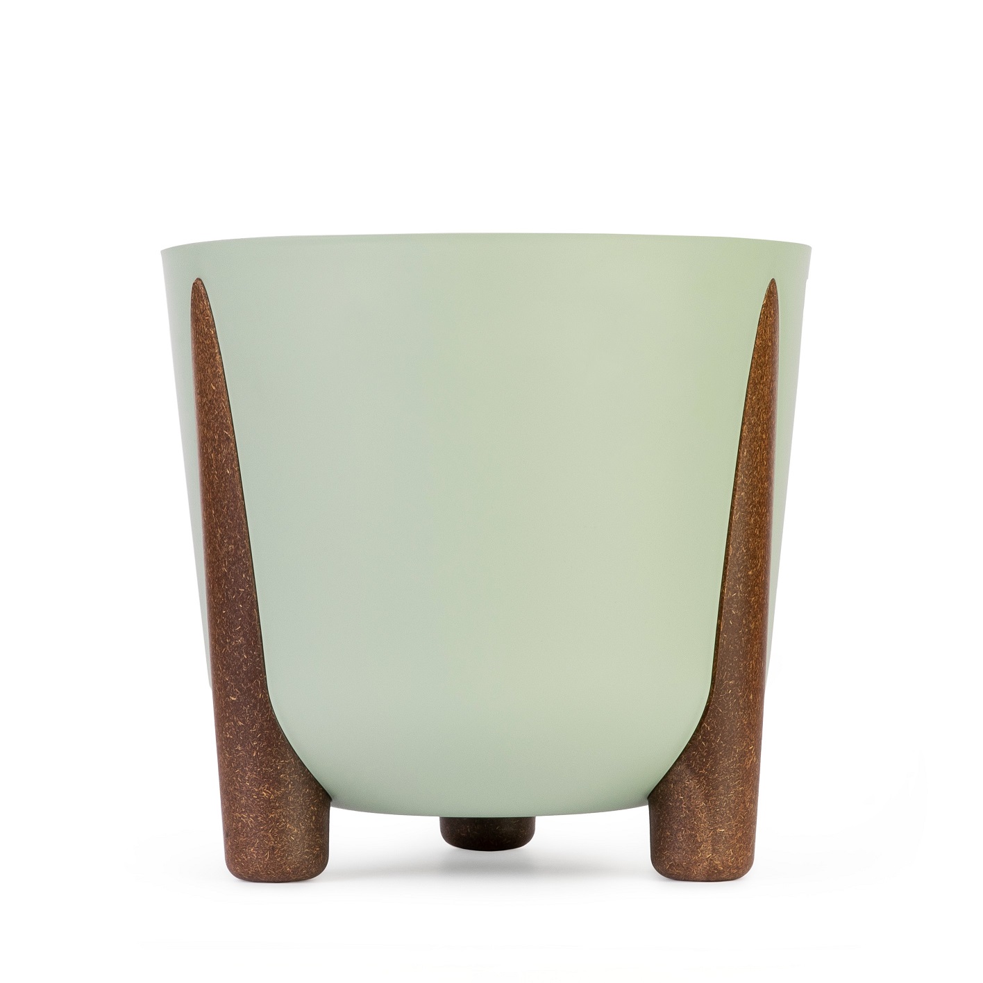 Кашпо пластм. "Жардин" 21л d верха 350мм h330мм с съем дрен.решеткой Оливковый М9144 *1/2