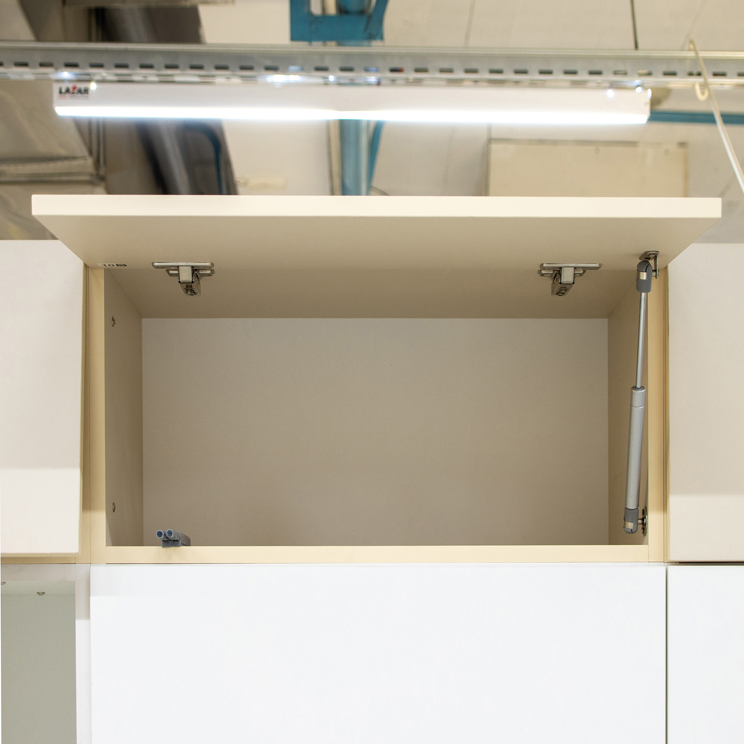 Шкаф навесной 400х300х550 мм BROZEX-WOOD Melissa, 3 ярус, белый / светло-бежевый