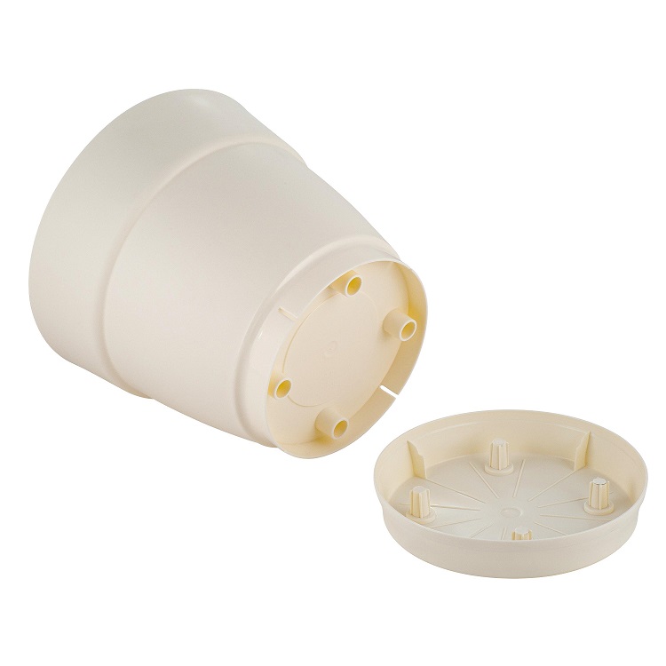 Кашпо пластм. "Villa de Fiori"  4л d верха 200мм h188мм с поддоном Белос. жасмин IG660210048 *1/8 Кашпо пластм. "Villa de Fiori"  4л d верха 200мм h188мм с поддоном Белос. жасмин IG660210048 *1/8