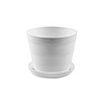 Кашпо пластм. "Классик " 0,6л d верха 110мм h90 с поддоном Мрамор КК 0,6 М (Екатеринбург) *1/100
