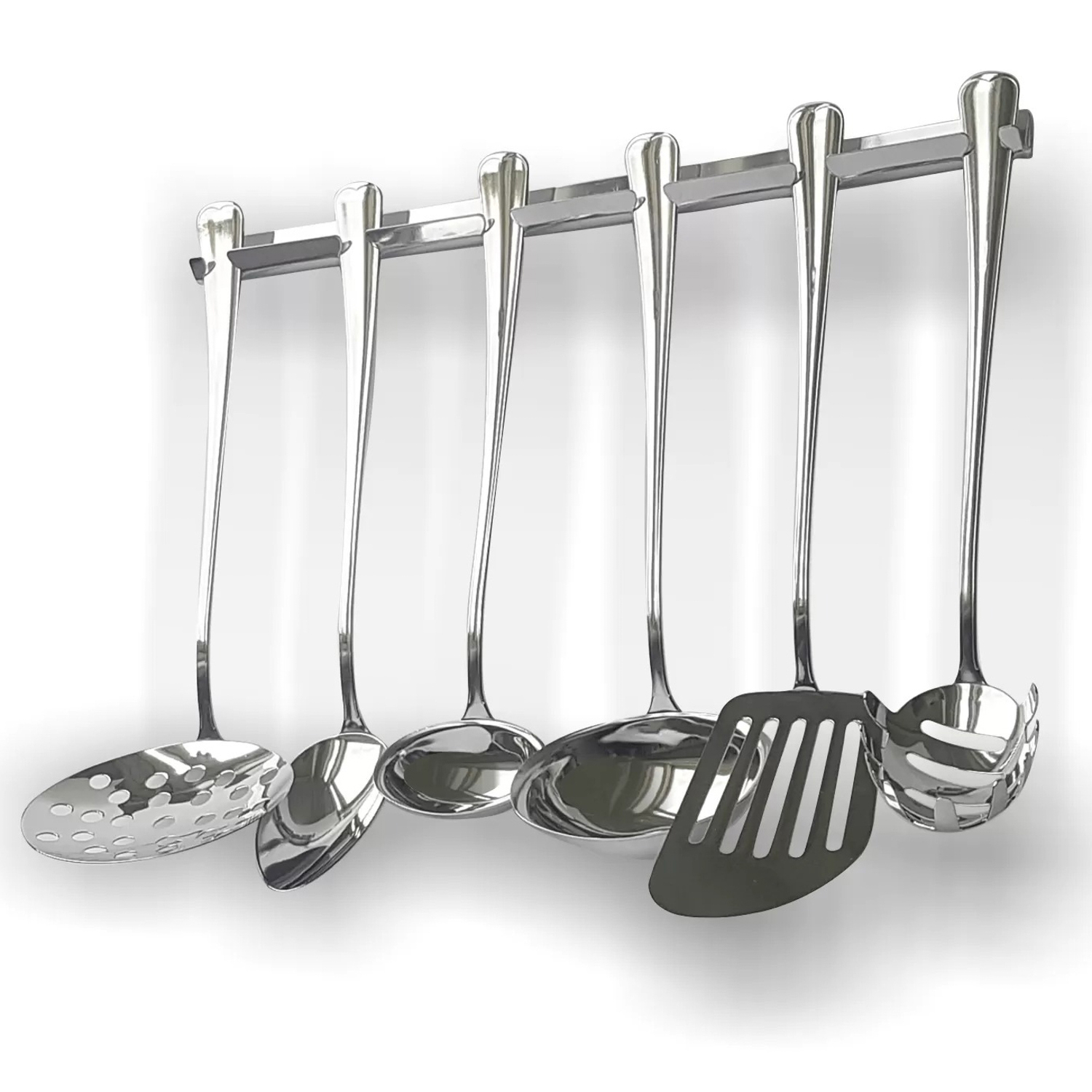 Держатель настенный д/кух. принадлежностей нерж. "Мондиал" (М9) 6мест (Нытва) *1/5/160