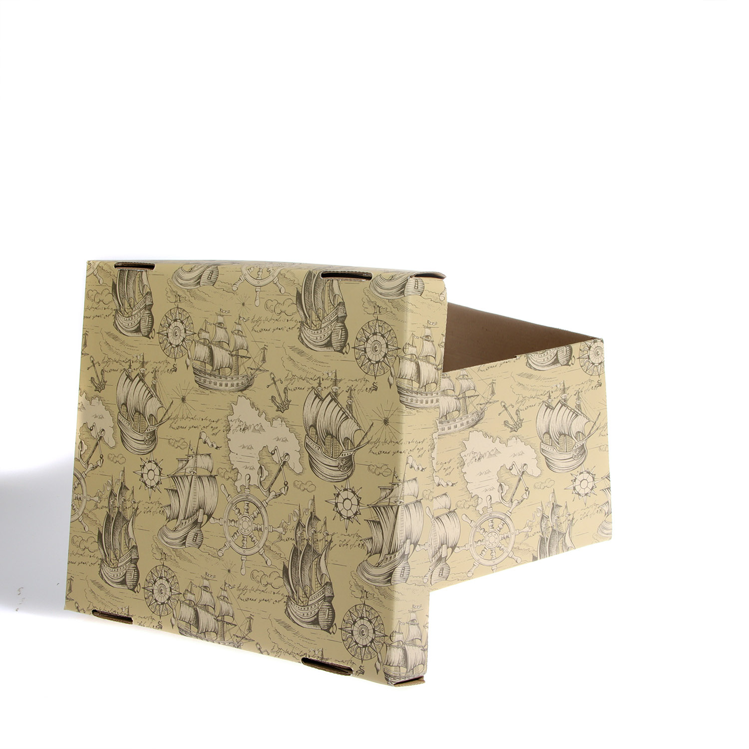 Коробка для хранения картон 320x260x170мм "Морская история" Д20104.0009 *1/20