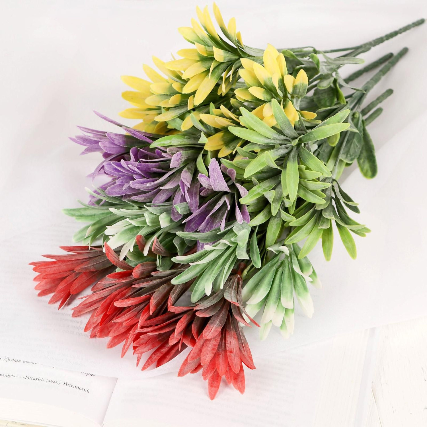 Букет "Листовик" 26 см, микс с напылением   3792239