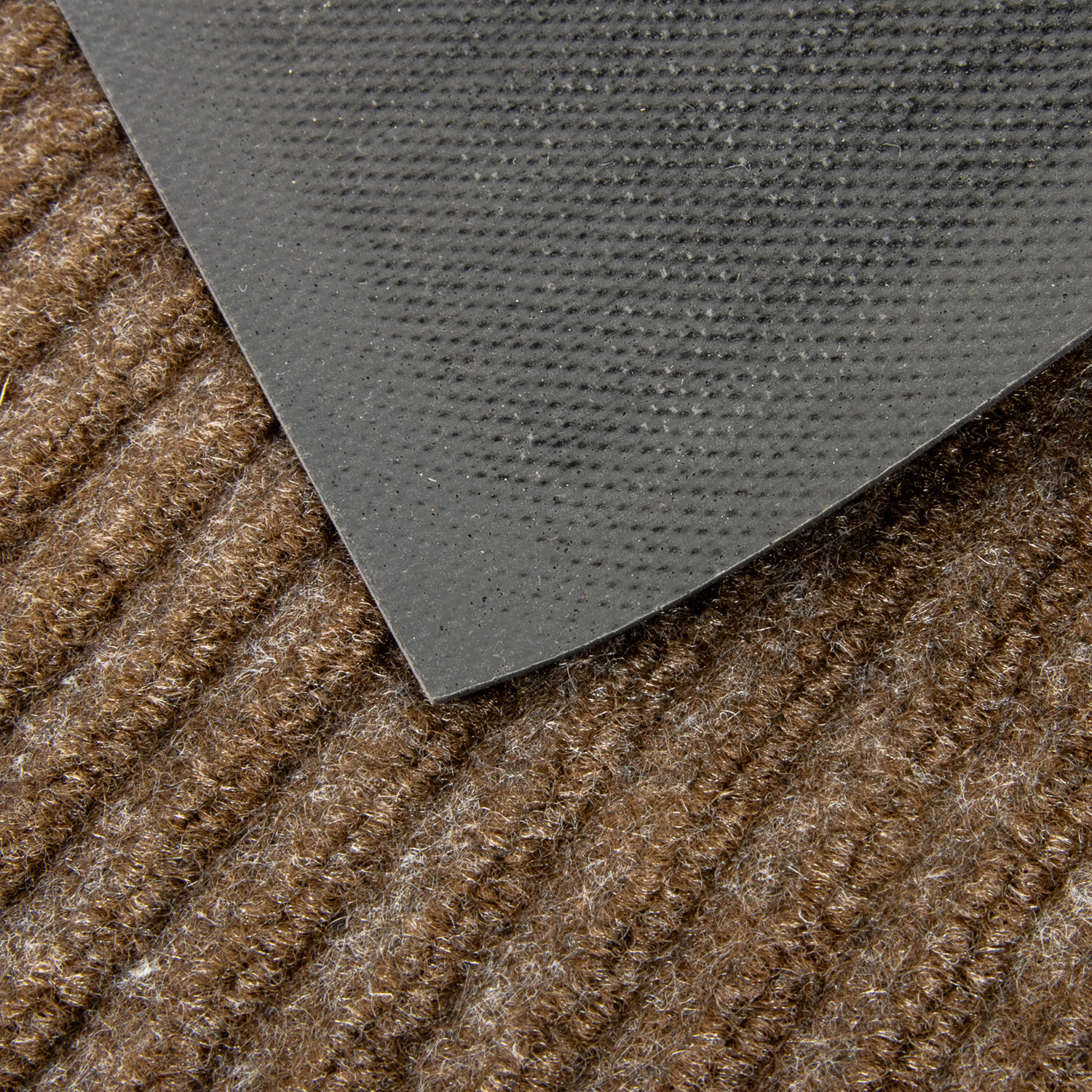 Коврик влаговпитывающий 40*60 см ребристый коричневый "KOVROFF" (арт.20103) *1/15 (ОП04)