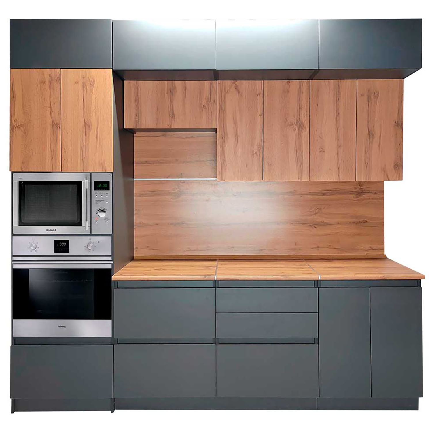 Шкаф напольный 300х850х600 мм BROZEX-WOOD Next, с дверцей, графит