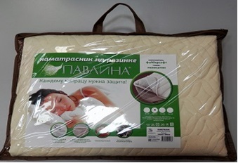 Наматрасник на резинке 180*200см файберсофт/полисатин Павлина *1/10