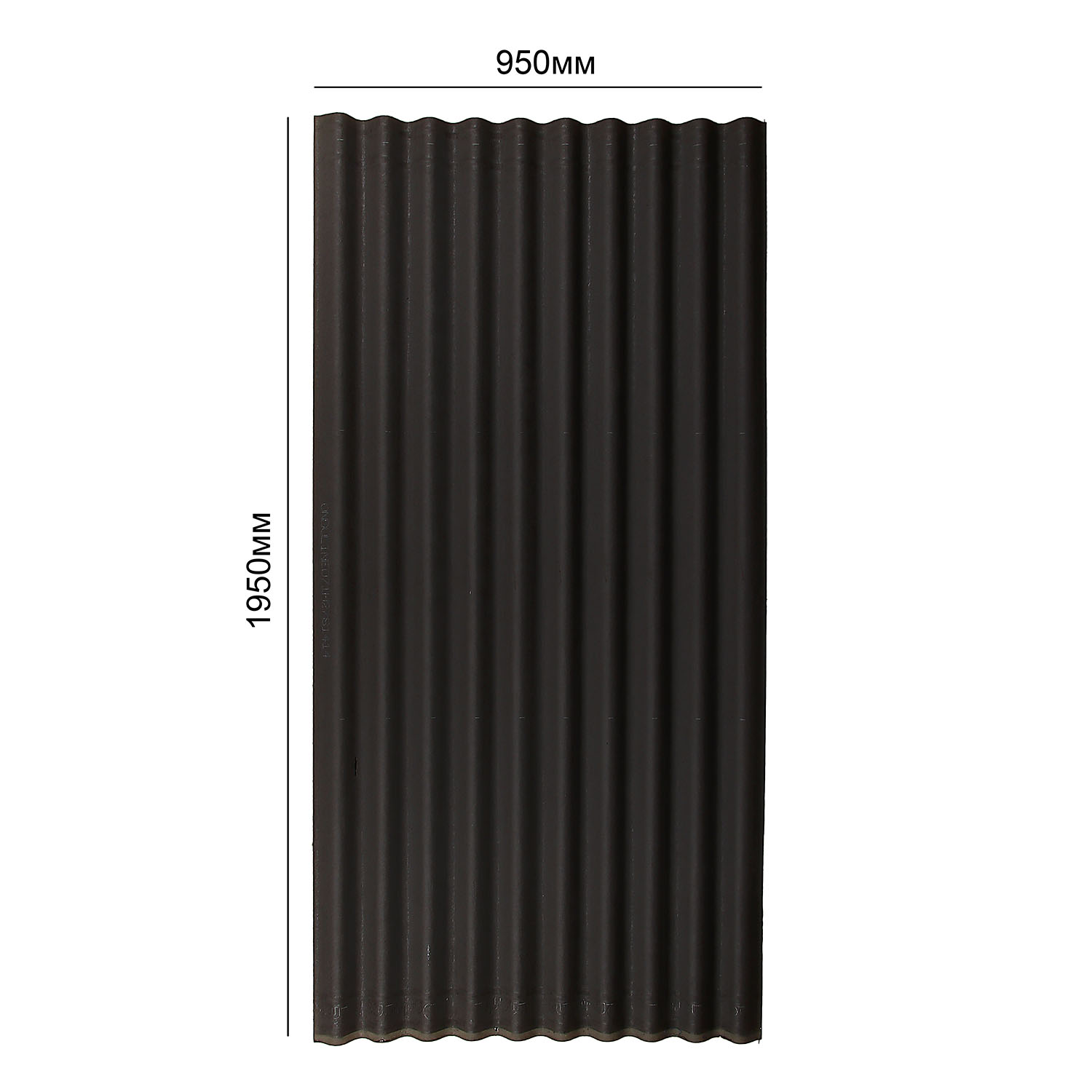 Ондулин Смарт 1950х950х3 мм, 1.85 м², серый