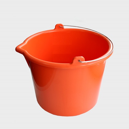 Ведро строительное 12 л DECOR, усиленное, металлическая ручка, пластик