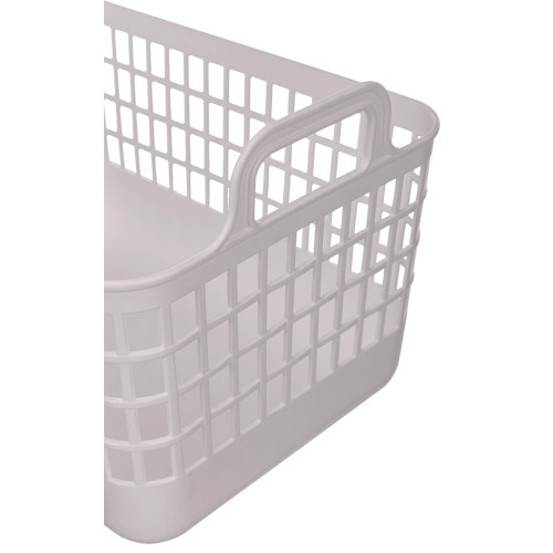 Корзина для хранения пластм. "Kobo" 320х224х210мм 12л  Св.-бежевый арт 435296134 ("Бытпласт") *1/16