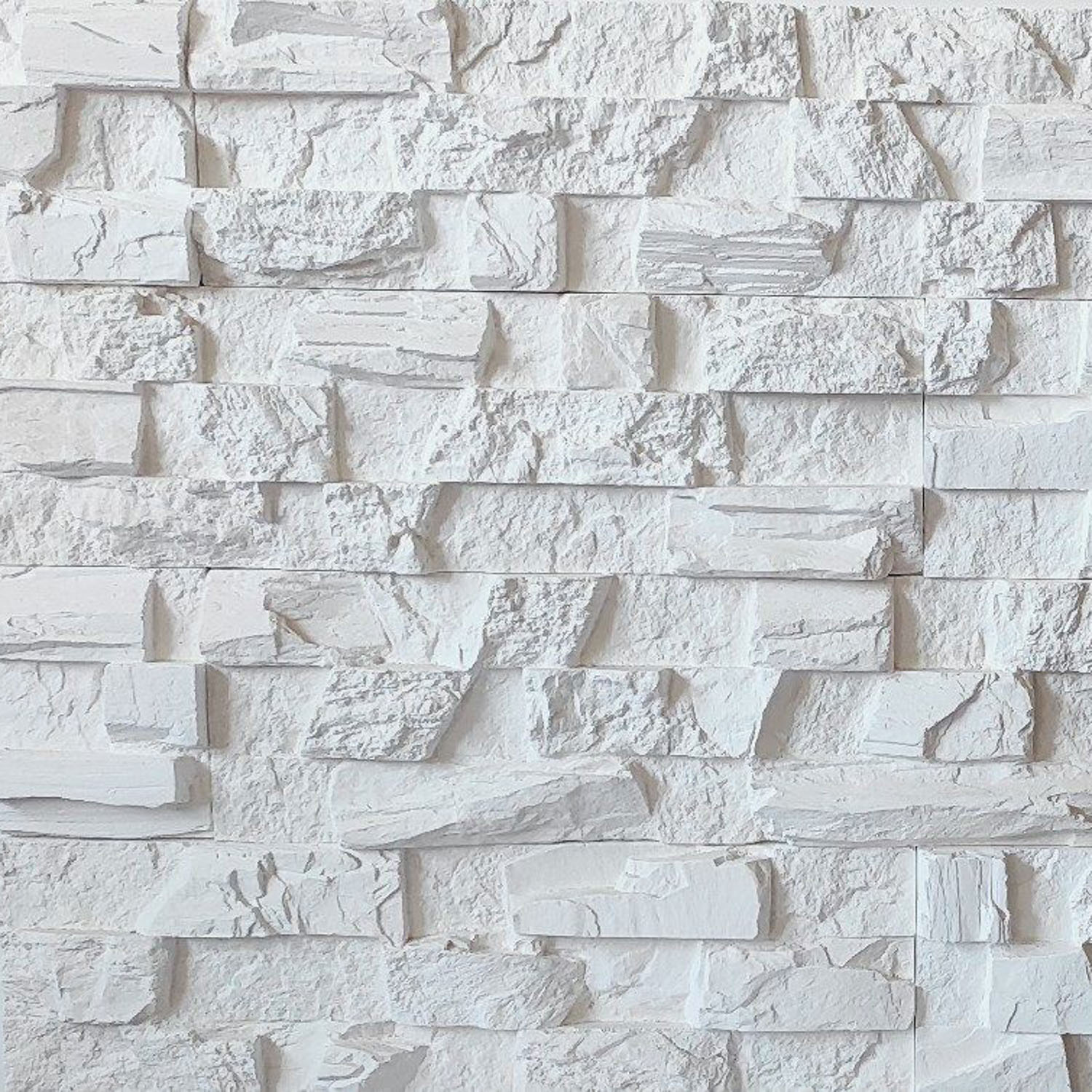 Гипсовая плитка 400х120 мм ЭлитПроф «Кемер», 0.48 м², белый Гипсовая плитка 400х120 мм ЭлитПроф «Кемер», 0.48 м², белый