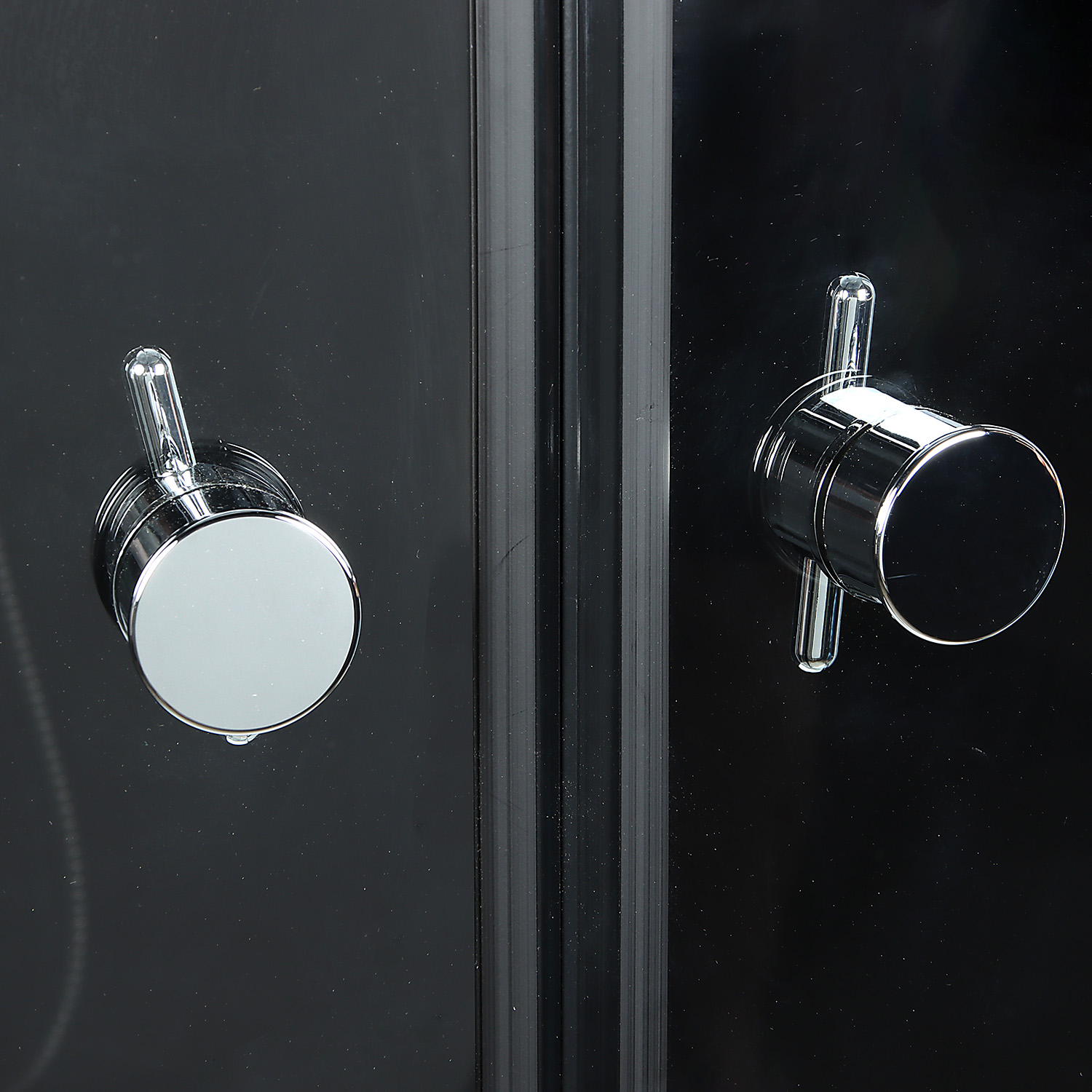 Кабина душевая 90*90*232 Топ B, поддон средний, стекло прозрачное, стенка черная(7уп+сифон D50мм) Кабина душевая 90*90*232 Топ B, поддон средний, стекло прозрачное, стенка черная(7уп+сифон D50мм)