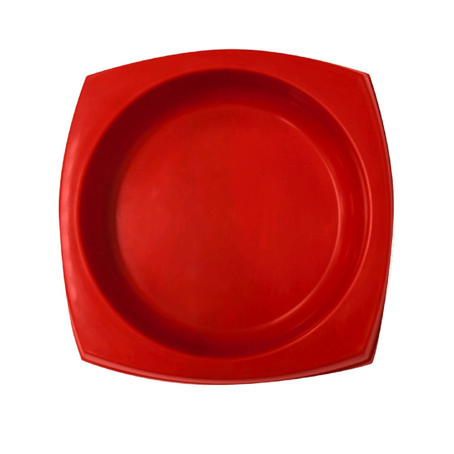 яяяМиска квадратная пластиковая "Зооник", 200 мл, красная   5080984