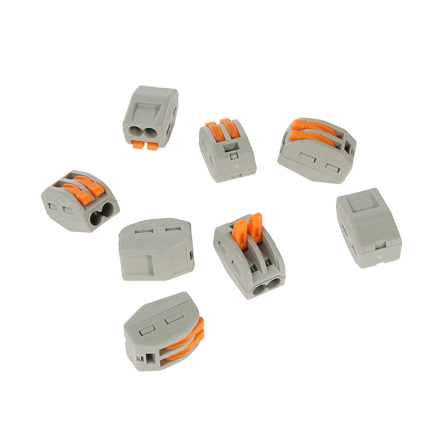 Клемма соединительная 5 конт. с рычажками 0,08-2,5мм2 (в уп20шт) Б0057071 * 1/4