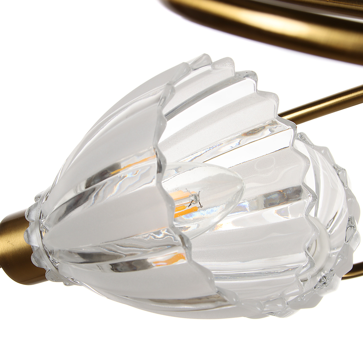 Люстра N6435/5 COP 5*40W E14 220V (d-600; h-165)  VERNER LIGHTING *1