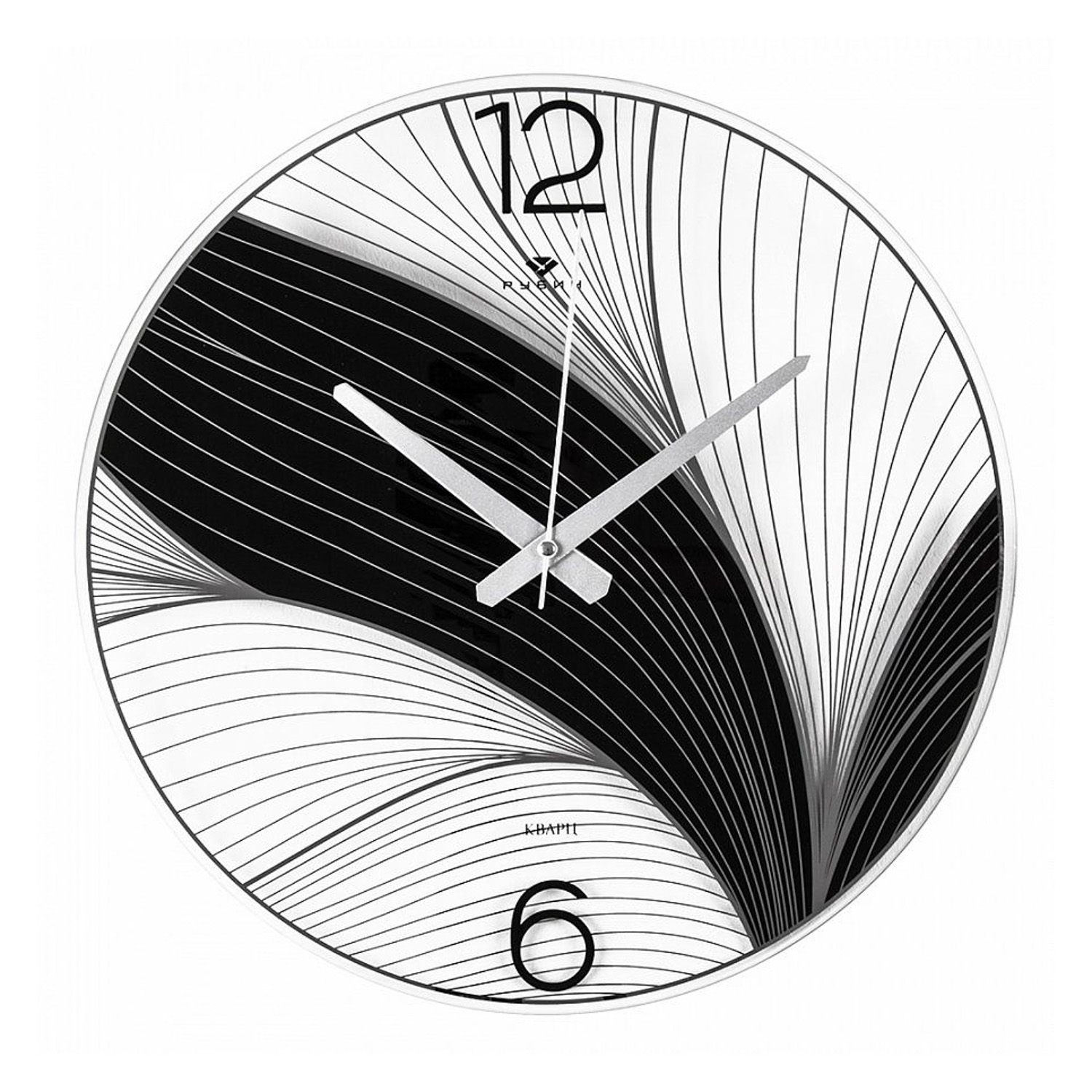 Часы настенные, серия: Интерьер, "Черный лотос", плавный ход, d-39 см 9467907 Часы настенные, серия: Интерьер, "Черный лотос", плавный ход, d-39 см 9467907