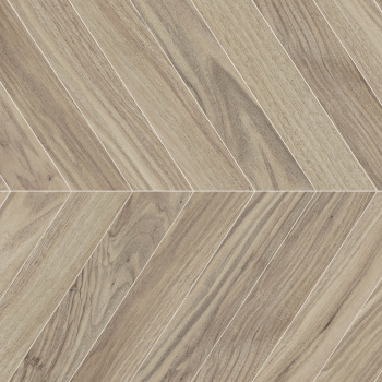 Плитка 40х25 см настенная 1.4 м² Шахтинская плитка Муза, бежевый, дерево "елочка"