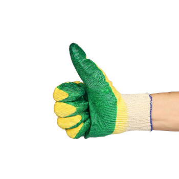 Перчатки ХБ с латекс двойн облив 13кл 4нит 55гр белжелзел (арт.634Р) ЛЮКС Ladoni инд уп Перчатки ХБ с латекс двойн облив 13кл 4нит 55гр белжелзел (арт.634Р) ЛЮКС Ladoni инд уп