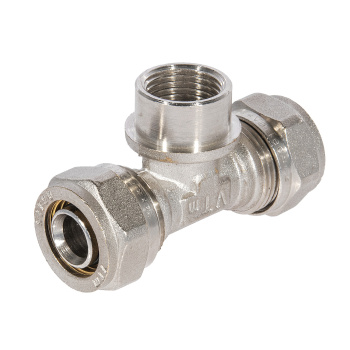 Тройник переходной 20х1/2"(Ø15)х20 цанга/мама VALTEC 332 *10/40