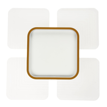 Светильник светодиодный акриловый 400мм 80W H2062 40W*2 white с пультом   *1