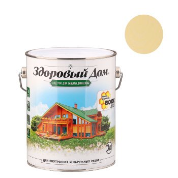 Средство для защиты древесины Здоровый дом, 3 л, бесцветный