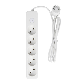 Удлинитель 5 розеток 2м б/з выкл ПВС 2*0,75мм2 10А мощ.нагр 2200Вт10-25S Фотон 21117 *1/20