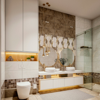 Плитка 50х25 см настенная 1.25 м² Axima Палермо, серый, мозаика