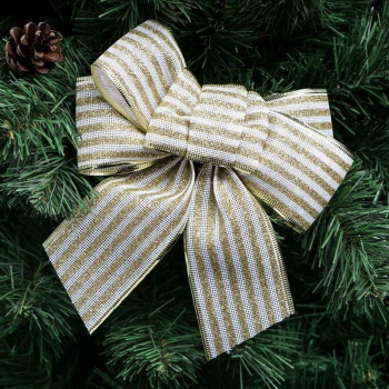 Бант праздничный "Ретро", золотой, серебряный, 20 х 21 см   4451535