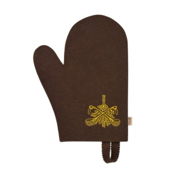 Рукавица банная "Банные Штучки" коричневая, войлок 41420 *1/20
