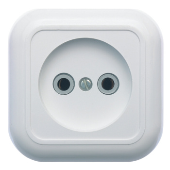 Розетка "Валентина" ОП 1-мест. белая РА10-266 *10/60