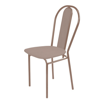 Стул Nika 3-1, 51.8х42х91 см, экокожа, коричневый