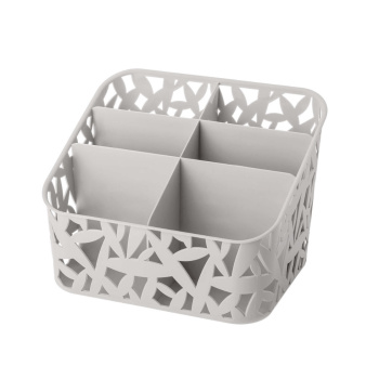 Органайзер пластм. 6 секций 195x160x146мм св.Серый арт.433225330 ("Бытпласт") *1/14