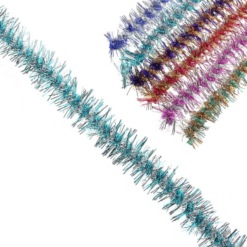 Мишура №38, "волан+ерш" d=50мм,на проволоке,цвет-ассорти,  1184250