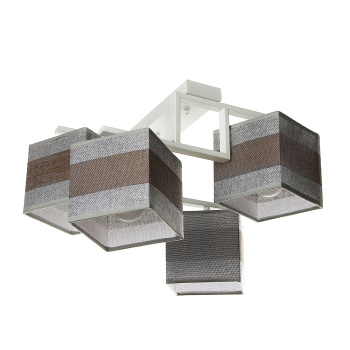 Люстра 6152/4WT BR+GR Е27 2*60W *1