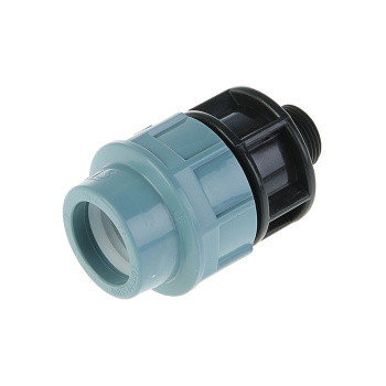 Муфта ПНД компрессия Ø 20х3/4" наруж. резьба *1/100