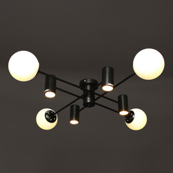 Люстра 74585-0.3-4+4A 4+4х40Вт+7Вт S=24м2  *1