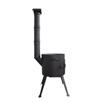 Учаг для казана 9 л Kukmara, диаметр 37.4 см, с трубой и дверцей