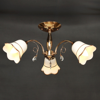 Люстра Verner Lighting А2346/3, 40 Вт, Е27, 3 ламп, золото