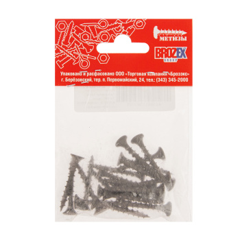 Саморезы по дереву BROZEX пакет 3,5*32 крупная резьба (20шт) *10/100