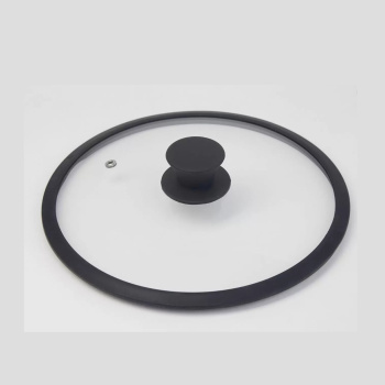 Крышка д/сковороды, кастрюли Стекл. с силкон.ободом,с пароотв.d24см Сил.р.КС*GTL24110 S Jarko*1/10