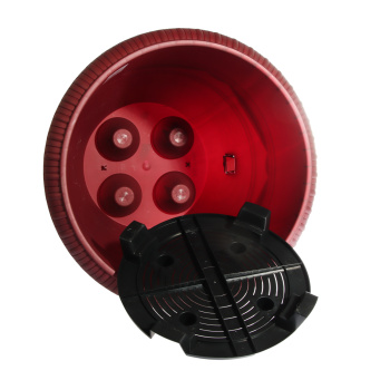 Кашпо пластм. "Lе Jardin"28,8л d верха 450мм h370мм дрен.реш.,прикорн.вент.,Колёс.Бронза Бор107-5К*1