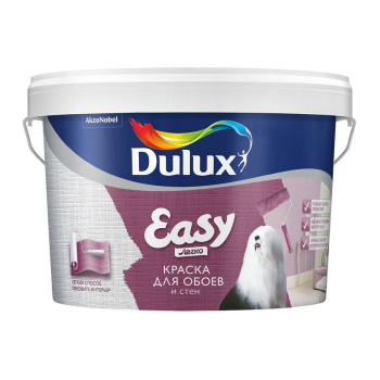 Краска акриловая для обоев 4.5л  Dulux Easy  матовая База BC   *1