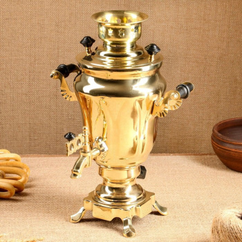 Самовар электрический, 1,5 л, латунь 7619551