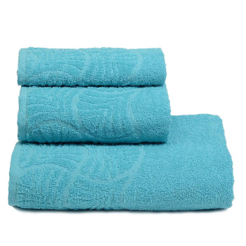 Полотенце махровое 50*90см Волна цв.1149 голубой ПД-2601-02057/305 *5/60