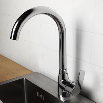 Смеситель для кухни Milardo Meal M07SB0JM05, высокий излив, рычажный Смеситель для кухни Milardo Meal M07SB0JM05, высокий излив, рычажный