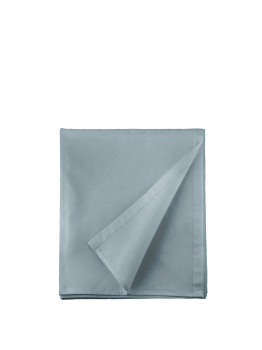 Простыня евро поплин (220*240см) Niteva 17710 серо-голубой *1/18